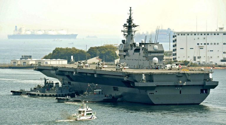 Japan's Izumo-class ships “helicopter carriers”